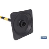 POSTE Y BASE PARA CADENA (AMAR/NEGRO) 1M