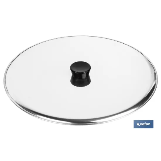 Comprar TAPA GIRATORTILLAS ACERO INOX 30 cm Cofan | almacendeferreteriacor.es