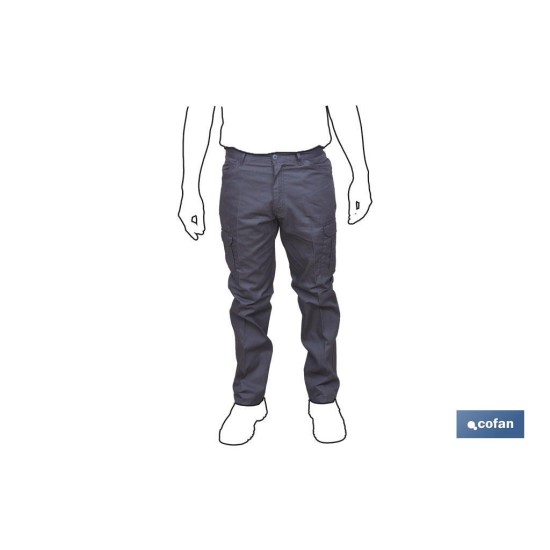 PANTALON TRABAJO SERVET 245 gms/m AZUL MARINO T-62