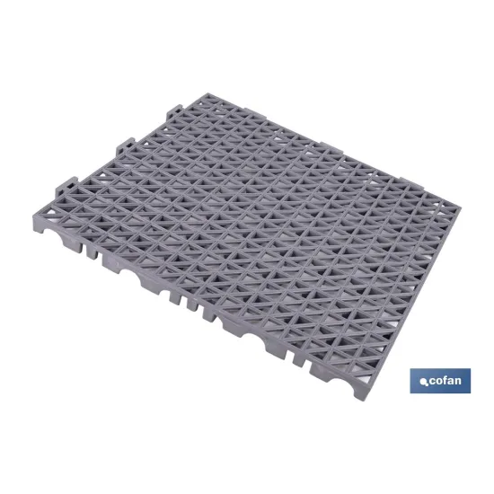 Comprar SET DE 4 UDS. LOSETA ALVEOLADA GRIS Cofan | almacendeferreteriacor.es