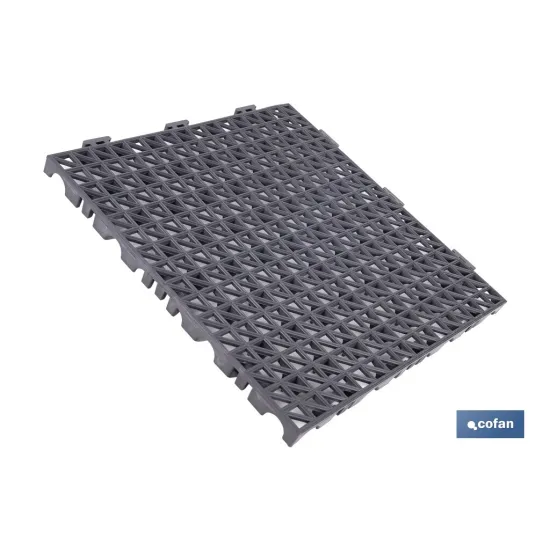 Comprar SET DE 4 UDS. LOSETA ALVEOLADA GRIS Cofan | almacendeferreteriacor.es