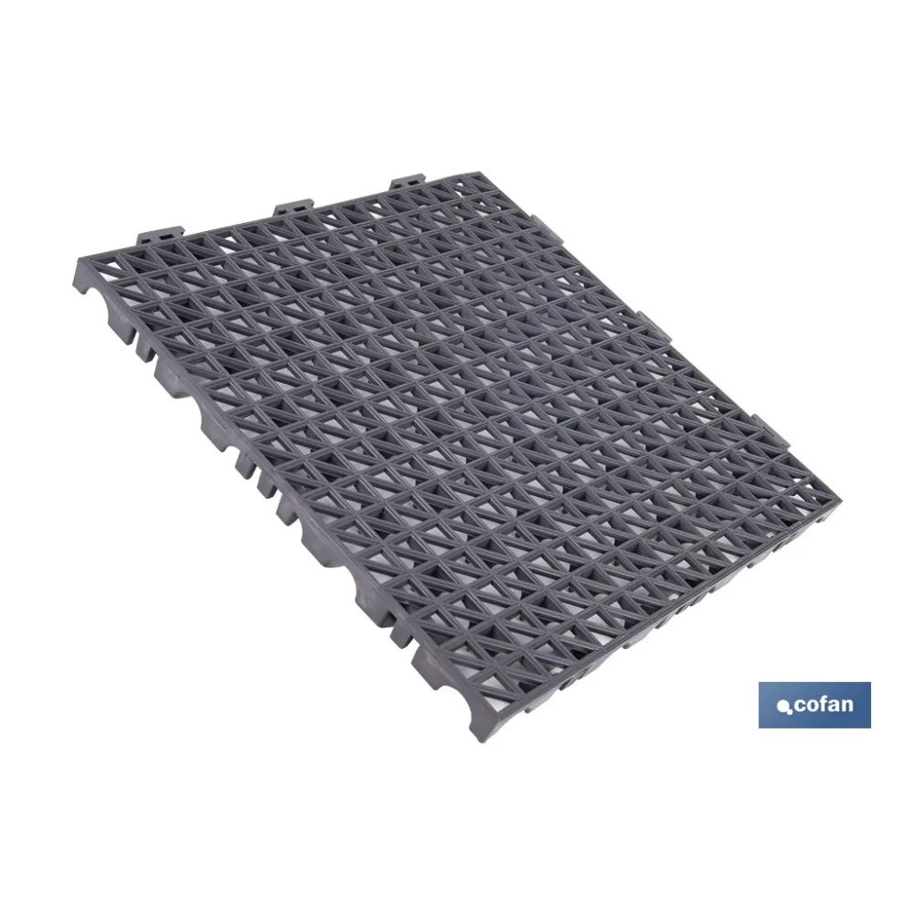 Comprar SET DE 4 UDS. LOSETA ALVEOLADA GRIS Cofan | almacendeferreteriacor.es
