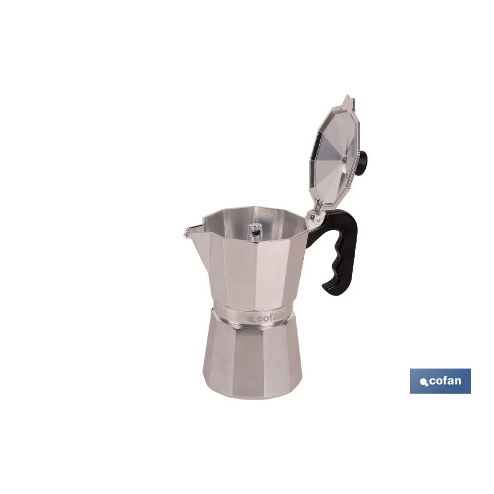 Comprar CAFETERA ITALIANA DE ALUMINIO PARA  Cofan | almacendeferreteriacor.es