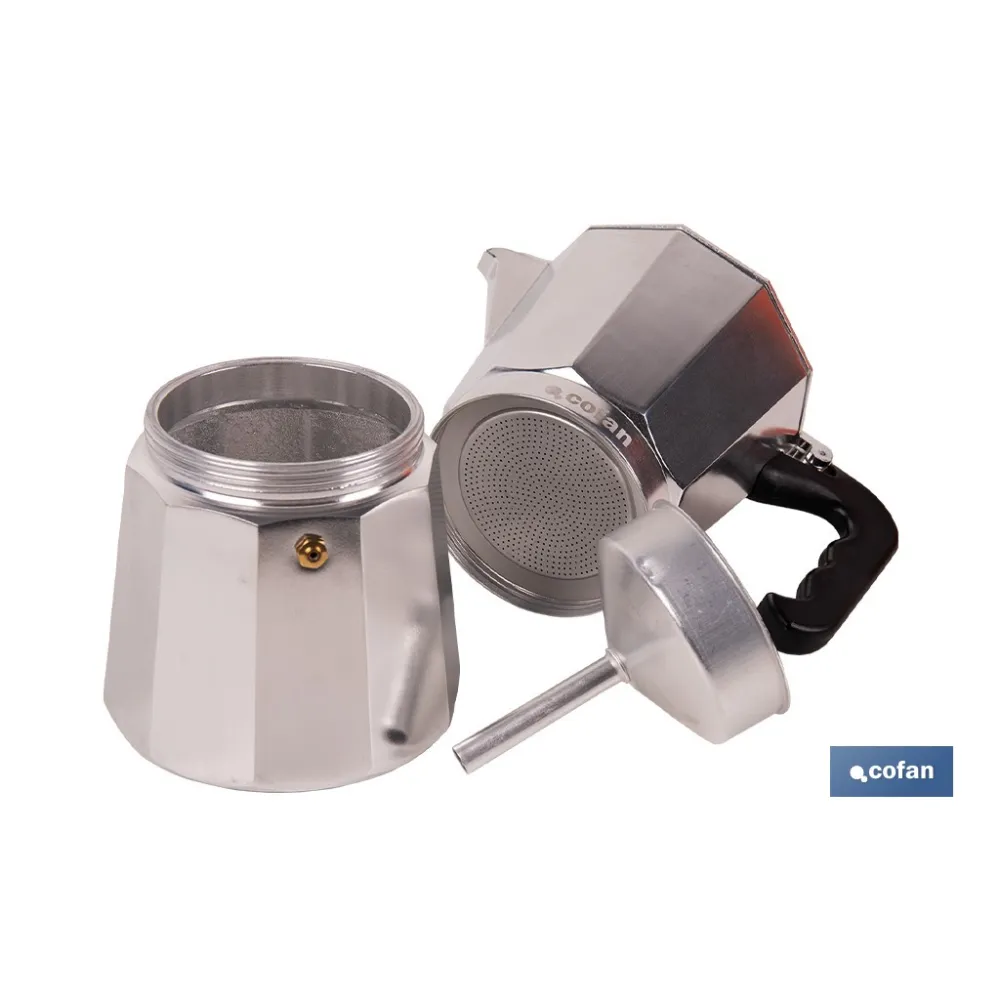 Comprar CAFETERA ITALIANA DE ALUMINIO PARA  Cofan | almacendeferreteriacor.es