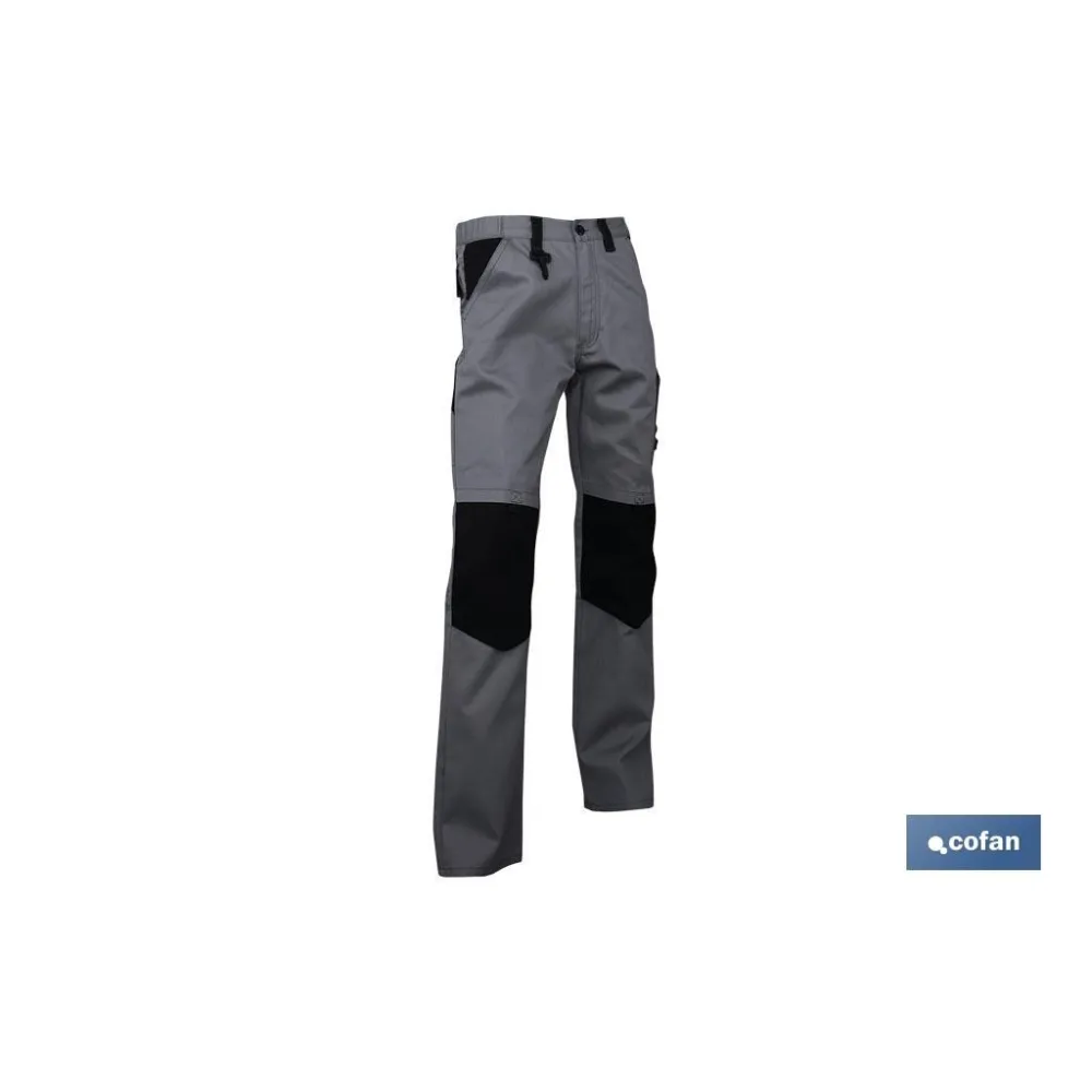 PANTALON TRABAJO LENOIR 280gms/m BEIS-NEGRO T-58