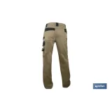 PANTALON TRABAJO LENOIR 280gms/m BEIS-NEGRO T-58