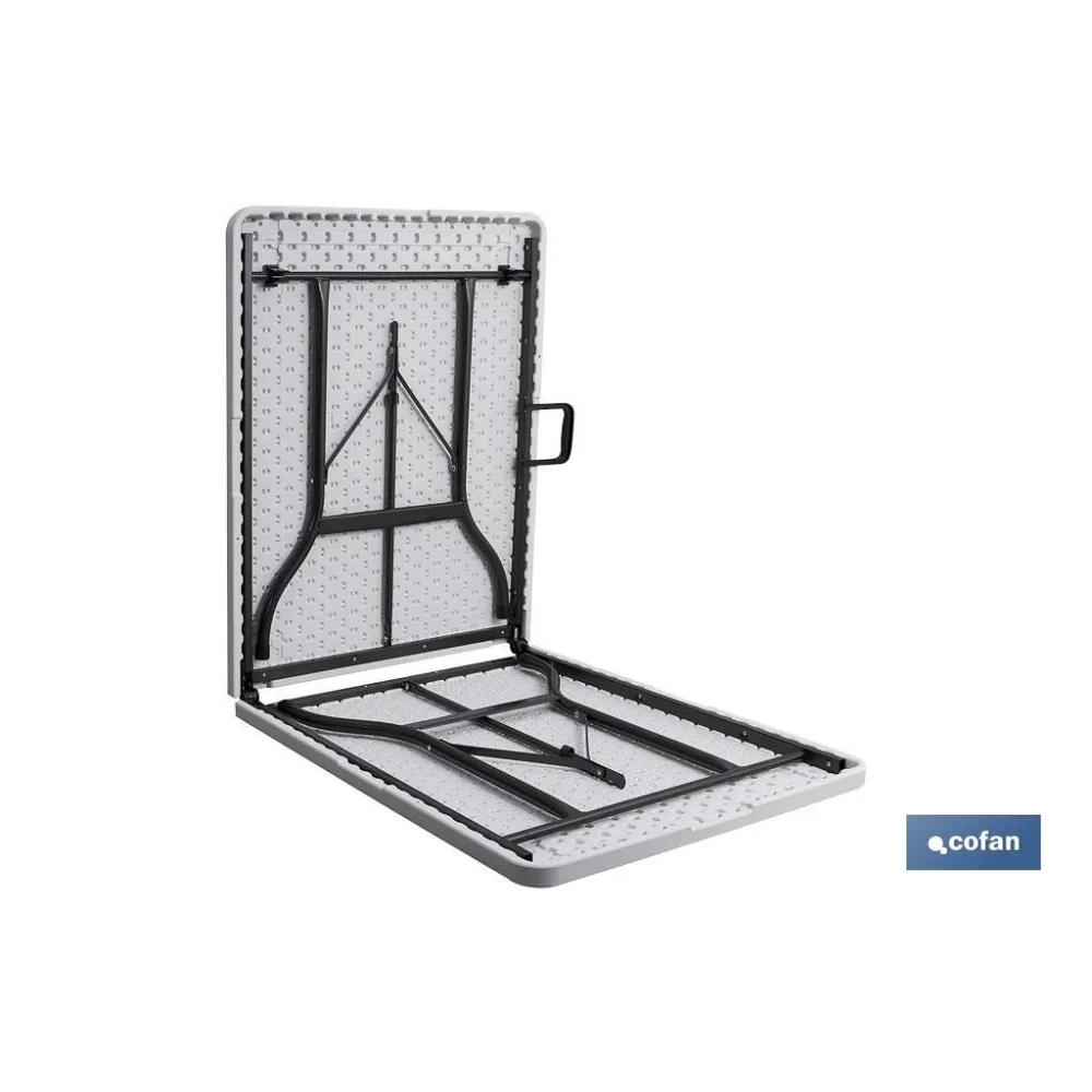 Comprar MESA PLEGABLE RECTANGULAR BLANCA CO Cofan | almacendeferreteriacor.es