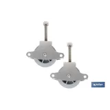 Comprar PACK 2 POLEAS PARA TENDEDERO ACERO  Cofan | almacendeferreteriacor.es