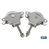 Comprar PACK 2 POLEAS PARA TENDEDERO ACERO  Cofan | almacendeferreteriacor.es