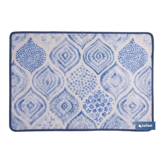 Comprar FELPUDO CON ESTAMPADO DIGITAL AZUL  Cofan | almacendeferreteriacor.es