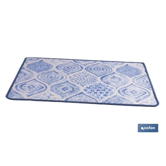 Comprar FELPUDO CON ESTAMPADO DIGITAL AZUL  Cofan | almacendeferreteriacor.es