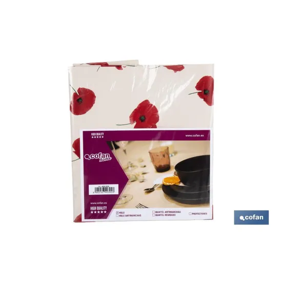 Comprar HULE ANTIMANCHAS  AMAPOLAS  1,40 x  Cofan | almacendeferreteriacor.es