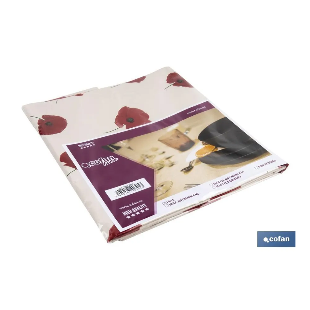 Comprar HULE ANTIMANCHAS  AMAPOLAS  1,40 x  Cofan | almacendeferreteriacor.es