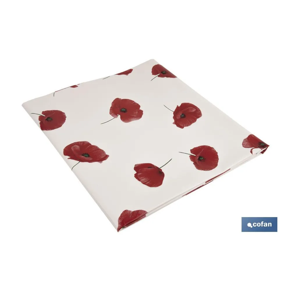 Comprar HULE ANTIMANCHAS  AMAPOLAS  1,40 x  Cofan | almacendeferreteriacor.es