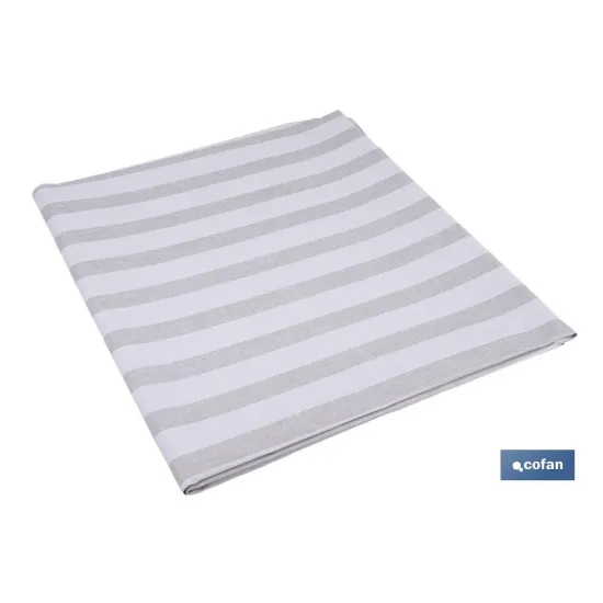 Comprar MANTEL ANTIMANCHAS RAYAS BEIGE Y BL Cofan | almacendeferreteriacor.es