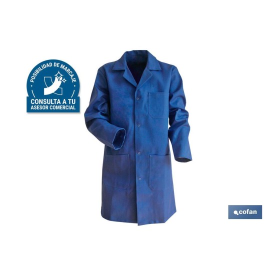 BATA AZUL OSCURA LIMEUR 100% ALGODÓN T-XXXL