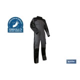 MONO DE TRABAJO BIRO 280gms/m GRIS-NEGRO T-S