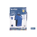 POLO FREYJA ELASTANO 210 G/M2 AZUL-NEGRO TALLA L
