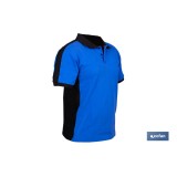POLO FREYJA ELASTANO 210 G/M2 AZUL-NEGRO TALLA S