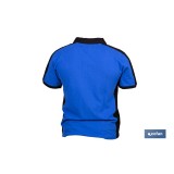 POLO FREYJA ELASTANO 210 G/M2 AZUL-NEGRO TALLA XL
