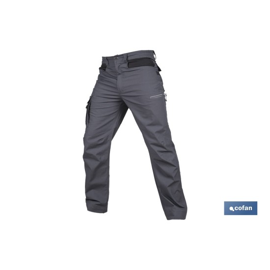 PANTALÓN DE TRABAJO LOKI ELASTANO 215 G/M2 GRIS ANTRACITA TALLA 38