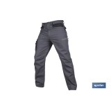 PANTALÓN DE TRABAJO LOKI ELASTANO 215 G/M2 GRIS ANTRACITA TALLA 40