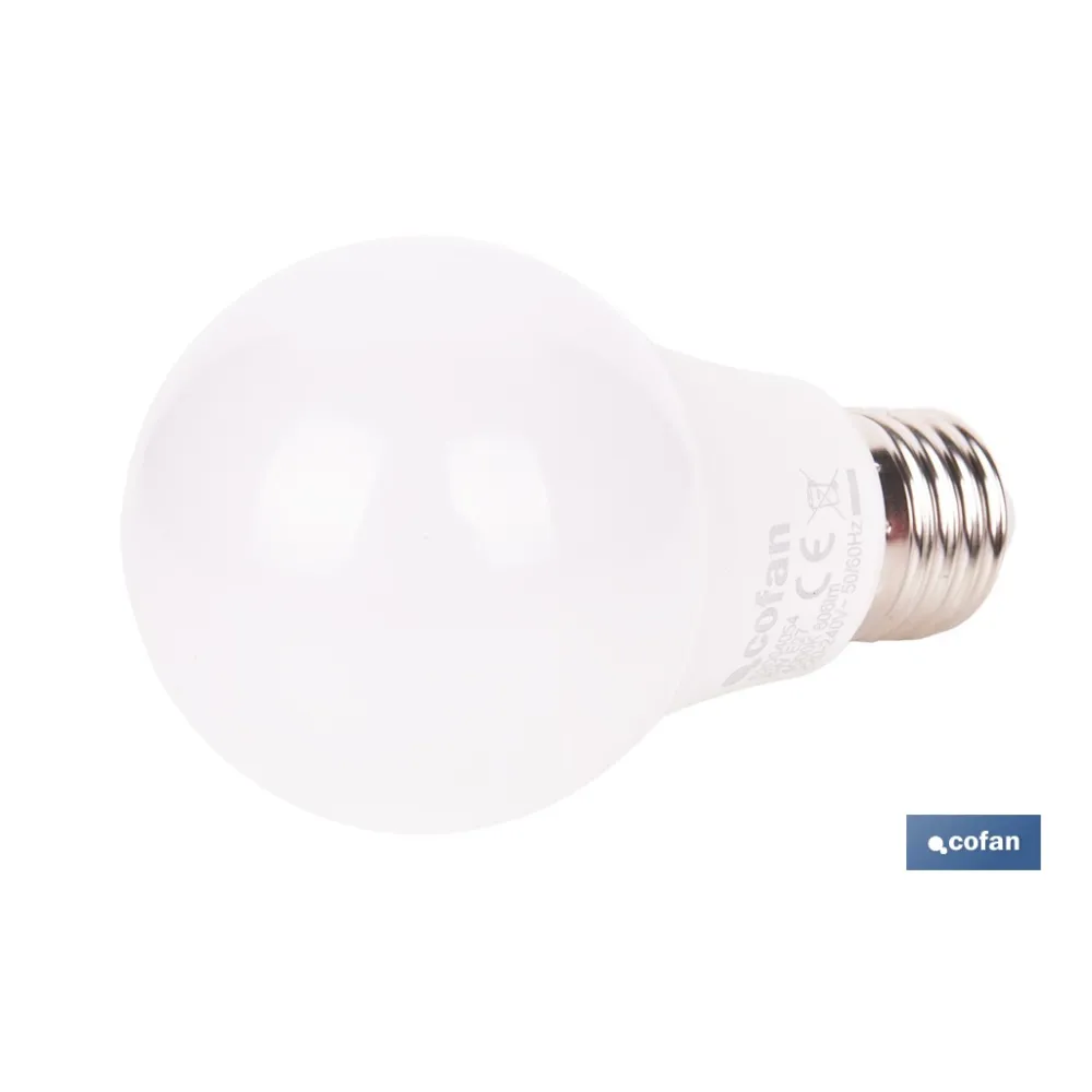 Comprar BOMBILLA LED CLASSIC E27 8 W 806 LM Cofan | almacendeferreteriacor.es