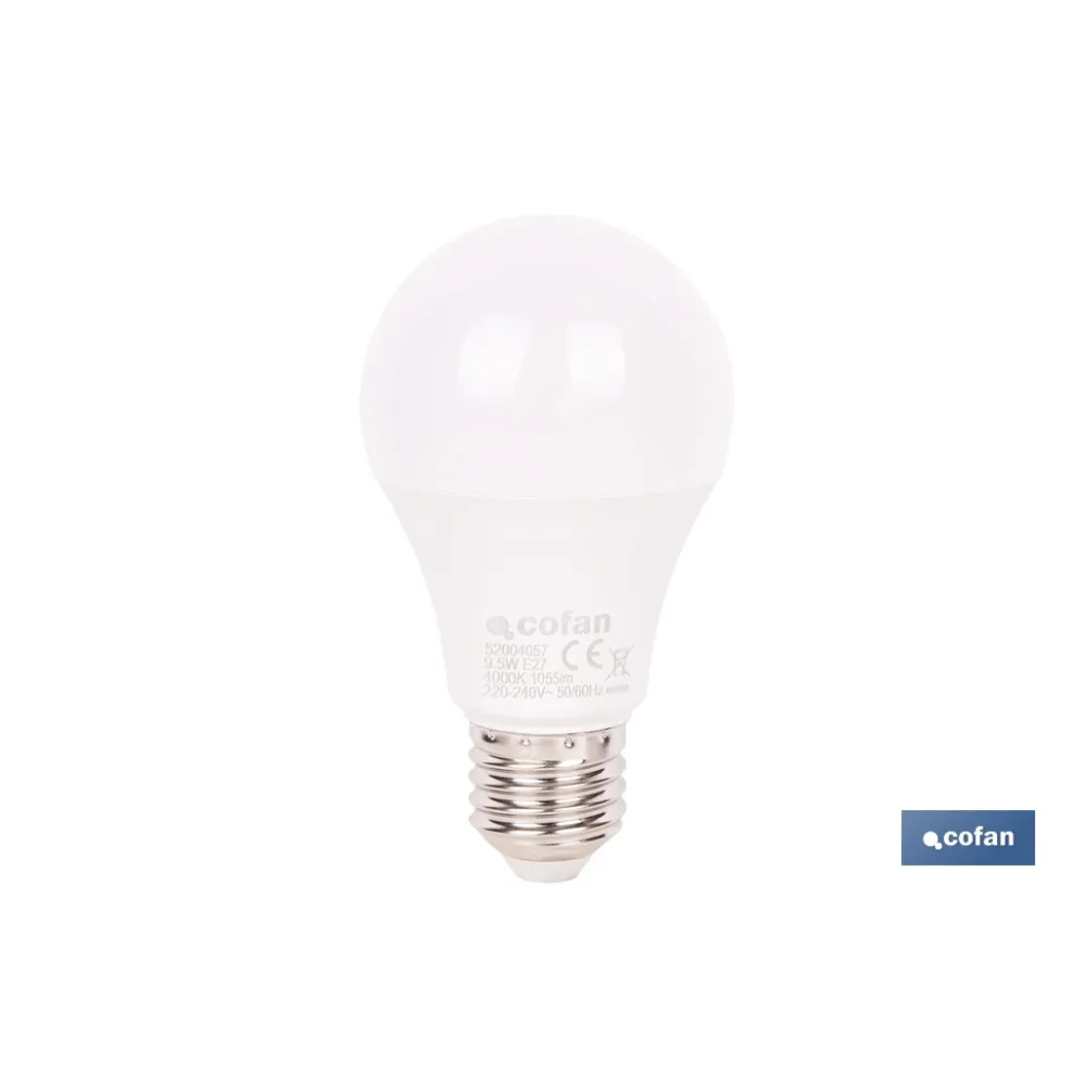 Comprar BOMBILLA LED CLASSIC E27 9.5 W 1055 Cofan | almacendeferreteriacor.es