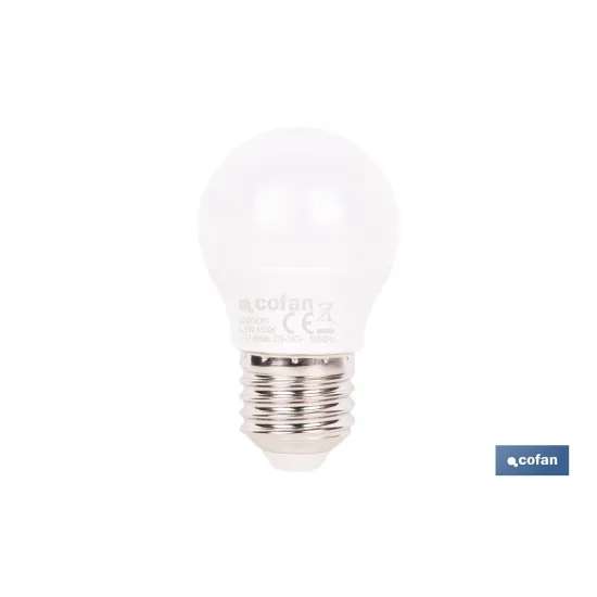 Comprar BOMBILLA LED ESFÉRICA E27 6.5 W 806 Cofan | almacendeferreteriacor.es