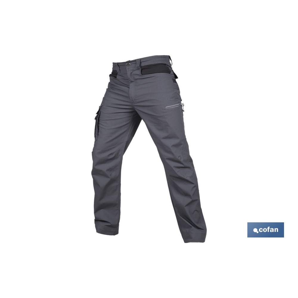 PANTALÓN DE TRABAJO LOKI ELASTANO 215 G/M2 GRIS ANTRACITA TALLA 58