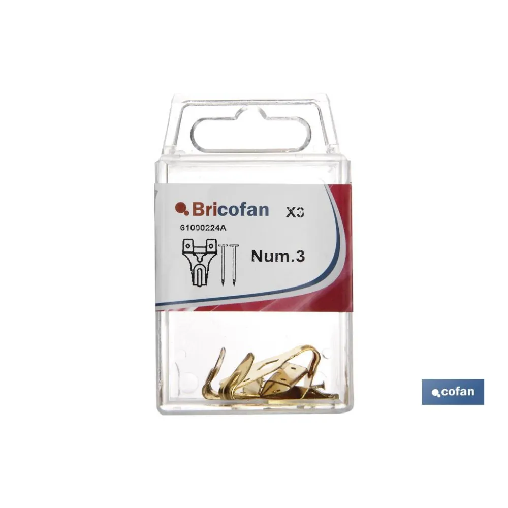 Comprar BL 6 UDS GANCHO CUELGACUADROS Nº 2  Cofan | almacendeferreteriacor.es