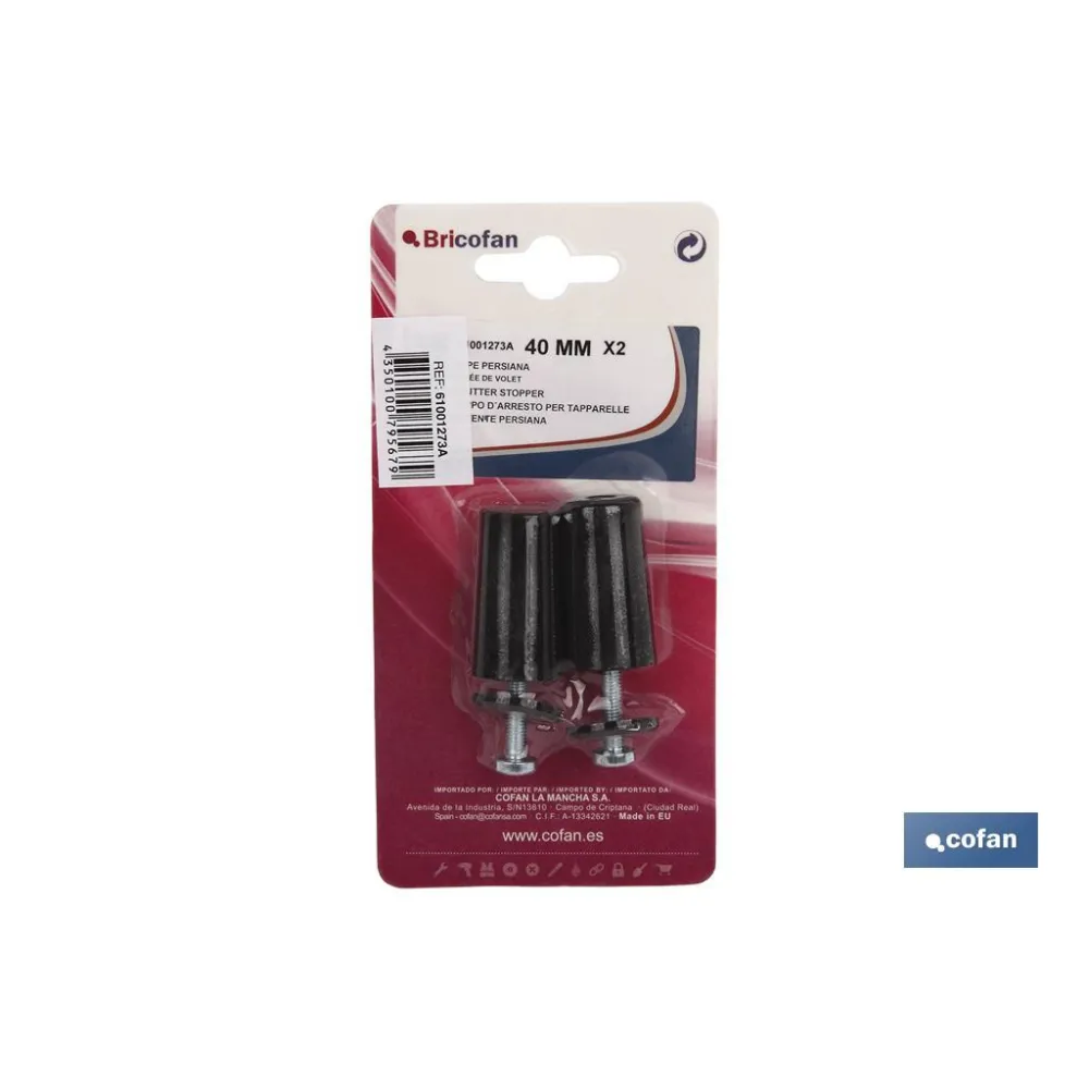 Comprar TOPE PERSIANA 40MM MARFIL 2 UDS (PA Cofan | almacendeferreteriacor.es