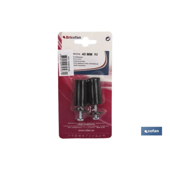 Comprar 2 UDS TOPE PERSIANA 60MM BLANCO 2 U Cofan | almacendeferreteriacor.es