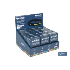 EXPOSITOR LINTERNA DUAL DE CABEZA 12 UDS