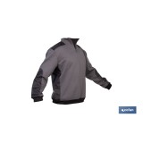 SUDADERA RANGER CUELLO CREMALLERA 280GMS GRIS-NEGRO T-L