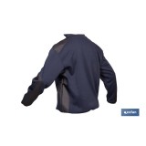 SUDADERA RANGER CUELLO CREMALLERA 280GMS AZUL-NEGRO T-XL