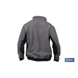 CHAQUETA POLAR MODELO WALKER 370 G/M GRIS-NEGRO TALLA M