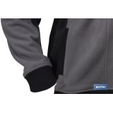 CHAQUETA POLAR MODELO WALKER 370 G/M GRIS-NEGRO TALLA M