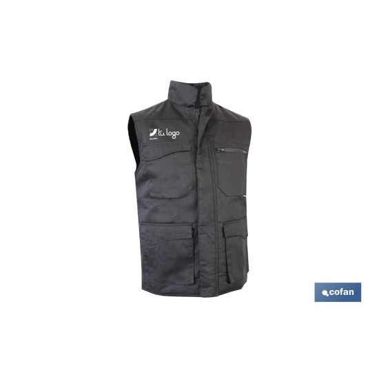 CHALECO MULTIBOLS. ACOLCHADO COLT 245gms/m NEGRO T-XXXL