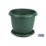 Comprar MACETA VERDE MODELO GARDENIA 22X18+ Cofan | almacendeferreteriacor.es