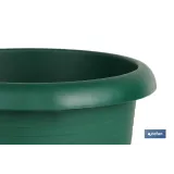 Comprar MACETA VERDE MODELO GARDENIA 22X18+ Cofan | almacendeferreteriacor.es