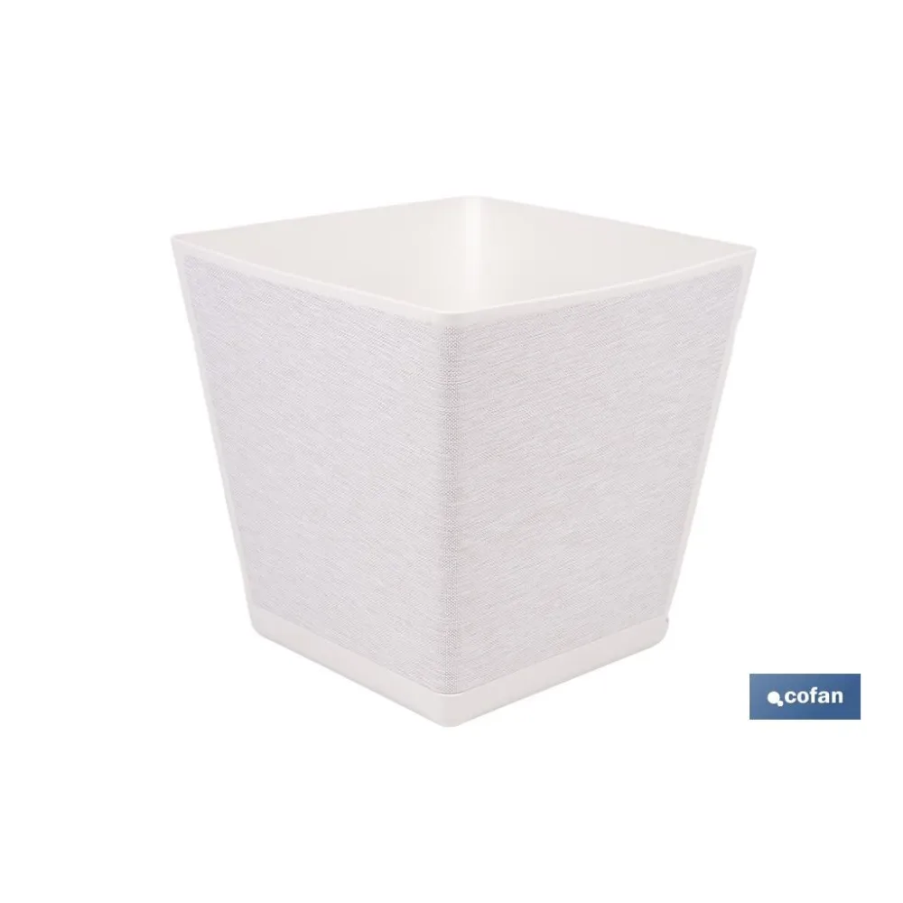 Comprar MACETA O MACETERO GAMA TEXTIL CUADR Cofan | almacendeferreteriacor.es