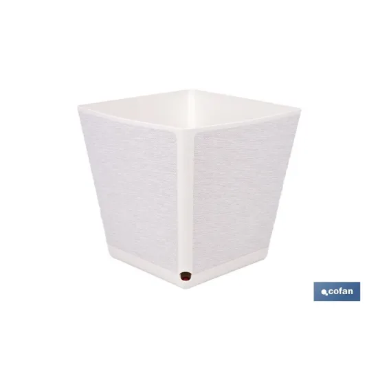 Comprar MACETA O MACETERO GAMA TEXTIL CUADR Cofan | almacendeferreteriacor.es