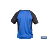 CAMISETA TRANSPIRABLE MODELO PILOTE AZUL-NEGRA 160 g/m2 TALLA-XXL