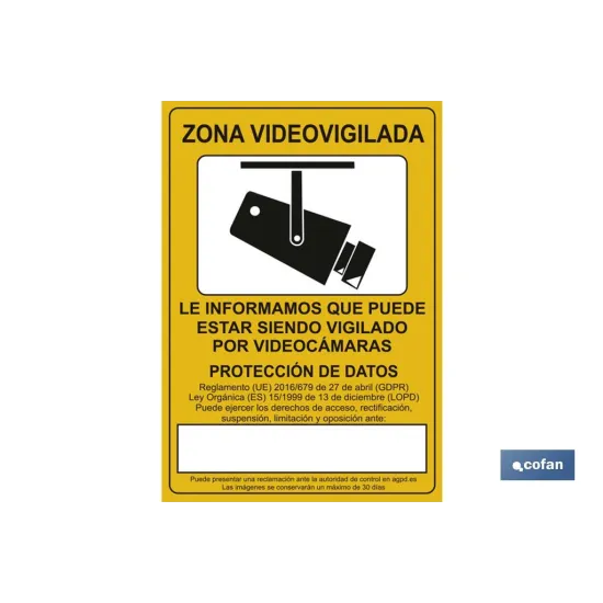 Comprar SEÑAL POLIESTIRENO 297X210MM (PACK: Cofan | almacendeferreteriacor.es
