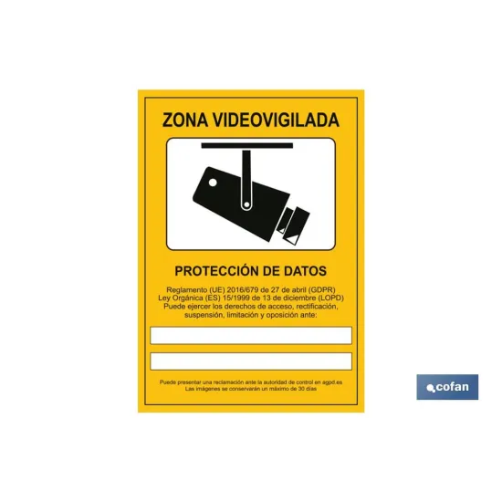 Comprar SEÑAL ADHESIVA 210X148MM. (PACK: 1  Cofan | almacendeferreteriacor.es