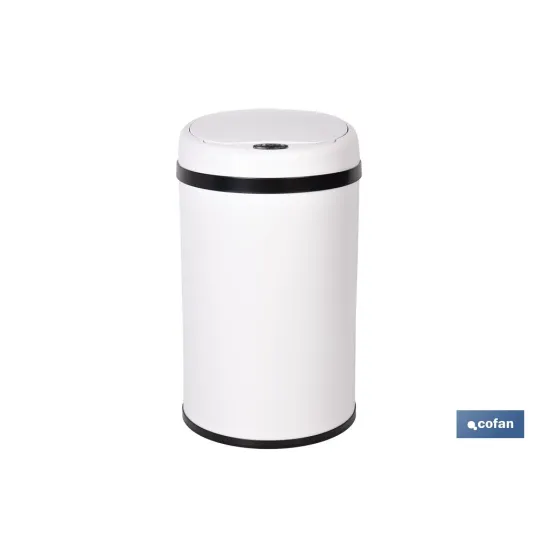 Comprar CUBO DE BASURA BLANCO CON SENSOR Y  Cofan | almacendeferreteriacor.es