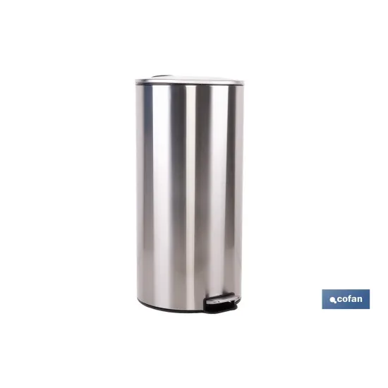 Comprar CUBO DE BASURA DE ACERO CON PEDAL Y Cofan | almacendeferreteriacor.es