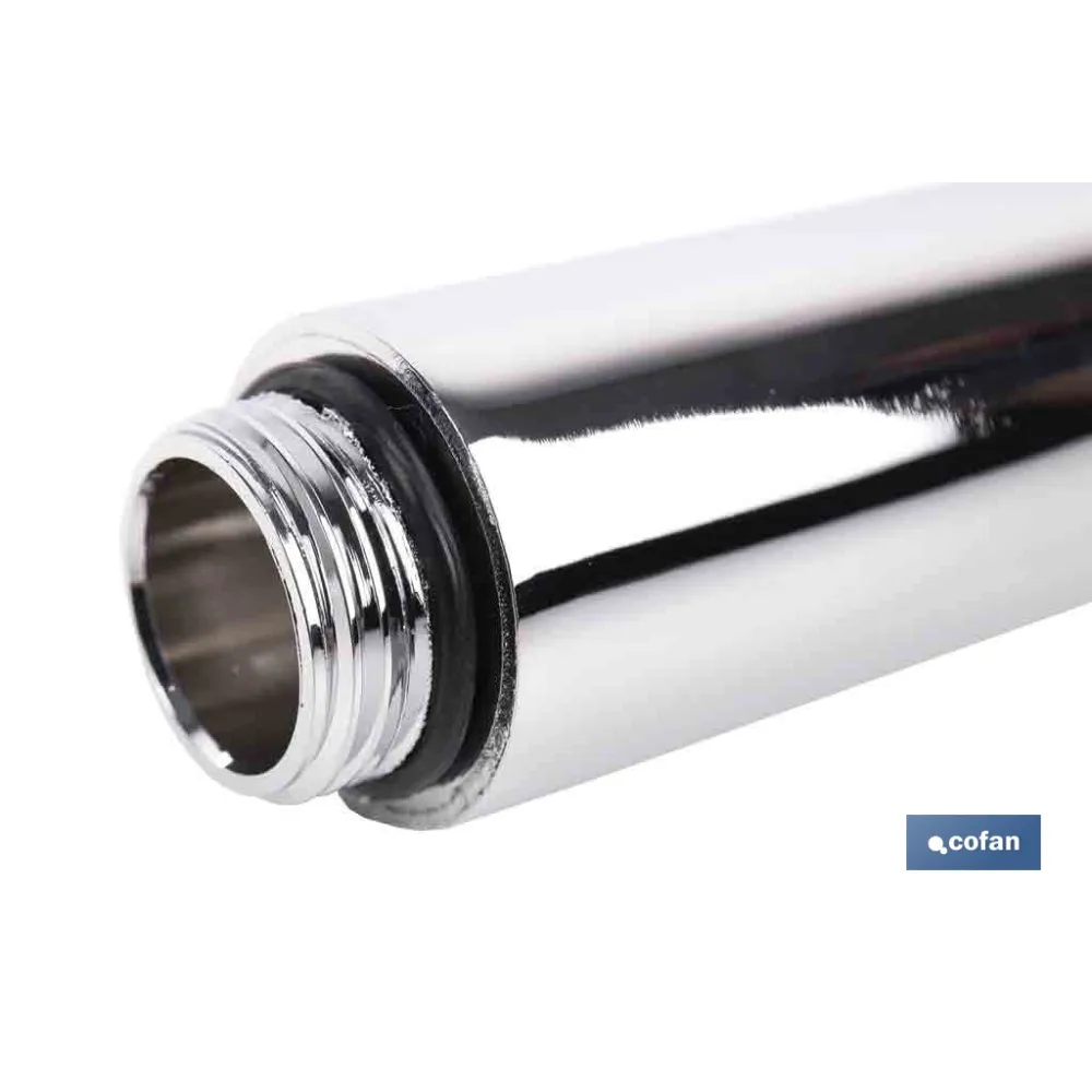 TUBO ALARGADOR DE DUCHA CROMADO M18 Ø24 200 MM