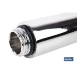 TUBO ALARGADOR DE DUCHA CROMADO M18 Ø24 200 MM